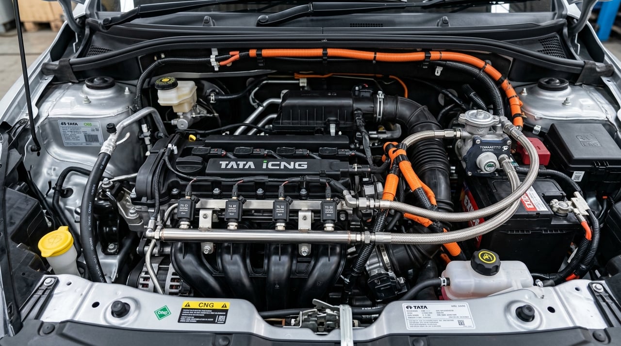 Factory-fitted sequential CNG injection and fuel delivery system