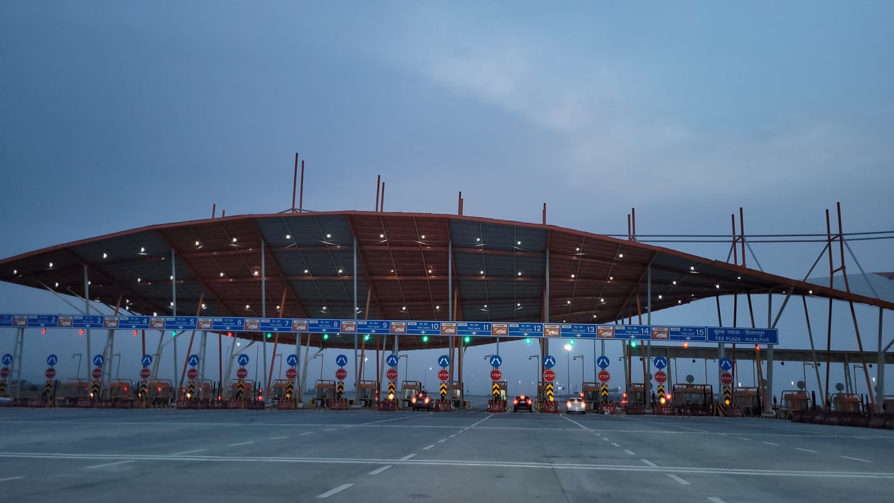 Expressway Toll Plaza on Delhi Mumbai Corridor